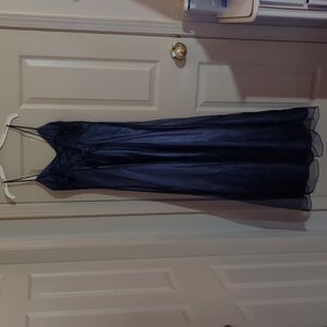 Betsy & Adam Midnight Blue Maxi Dress